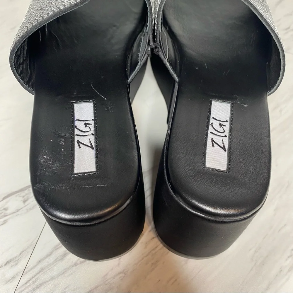 Zigi Gio Jewel Black Platform Slide Sandal 7